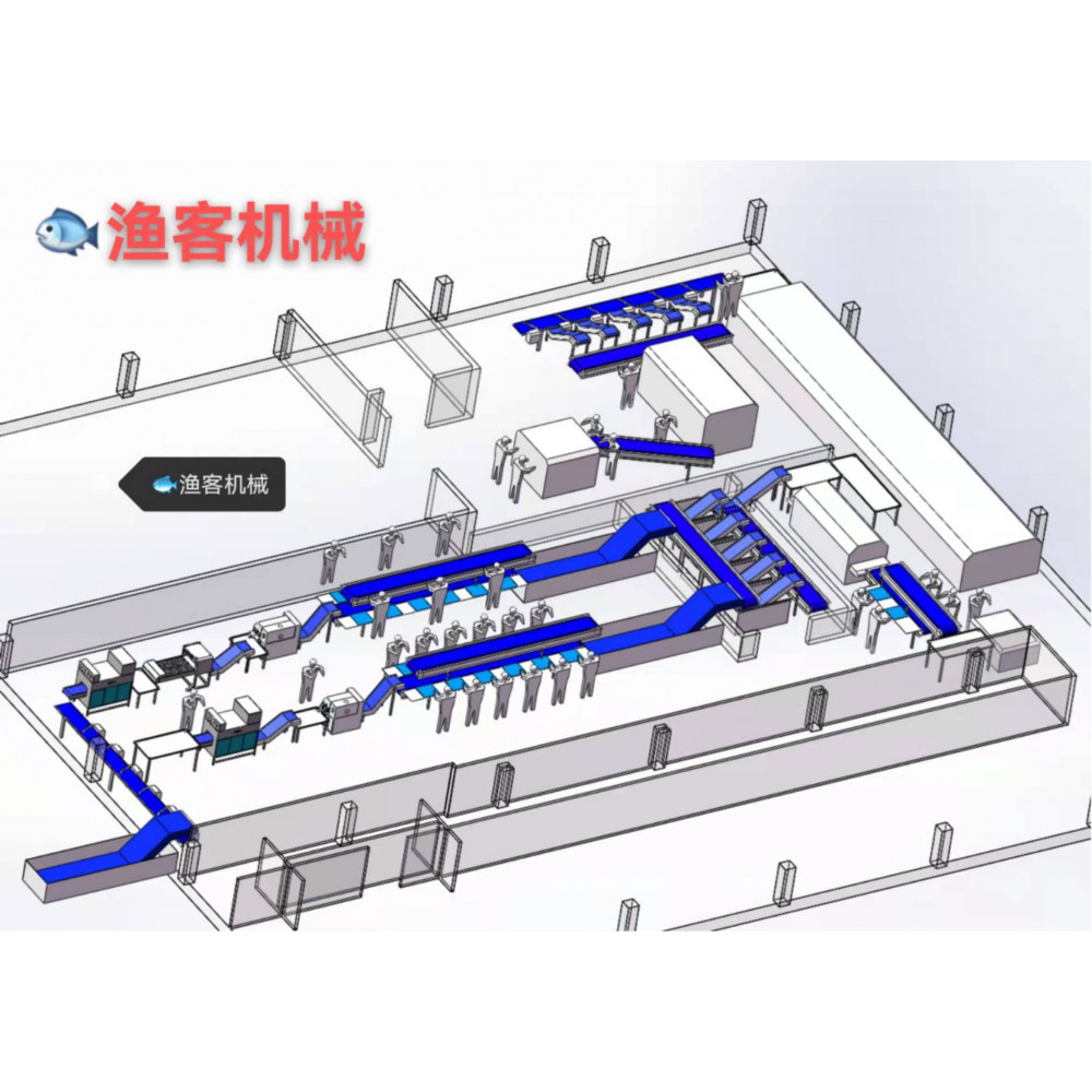 FCM588 Squid processing line